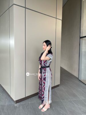 Deana Dress Red Spiral