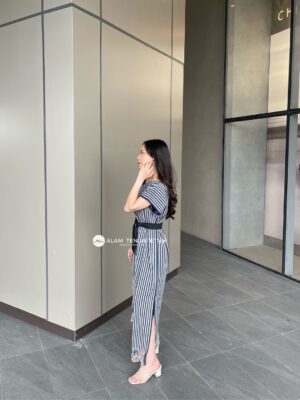 Deana Dress Navy Lurik