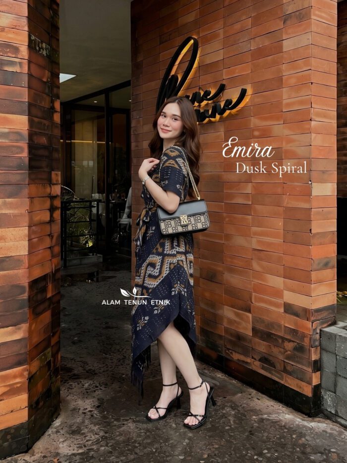 Emira Dress Dusk Spiral