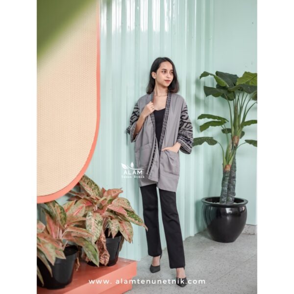 Kimono Grey Solid - Image 5