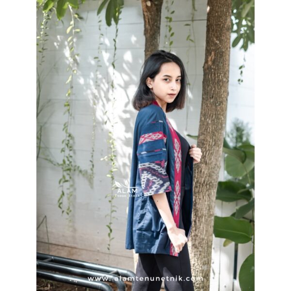 Kimono Navy Red - Image 4